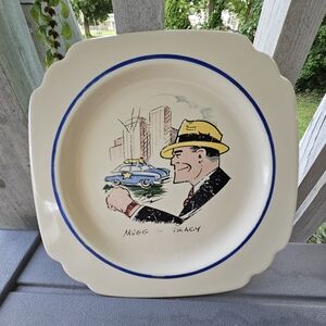 Vintage Homer Laughlin Mugg & Tracy Plate. 1950s. Rare.
